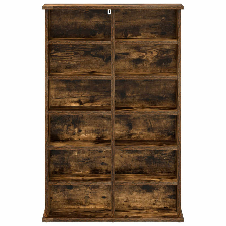 CD Skab Røget eg 60 x 17 x 92 cm Konstrueret træ