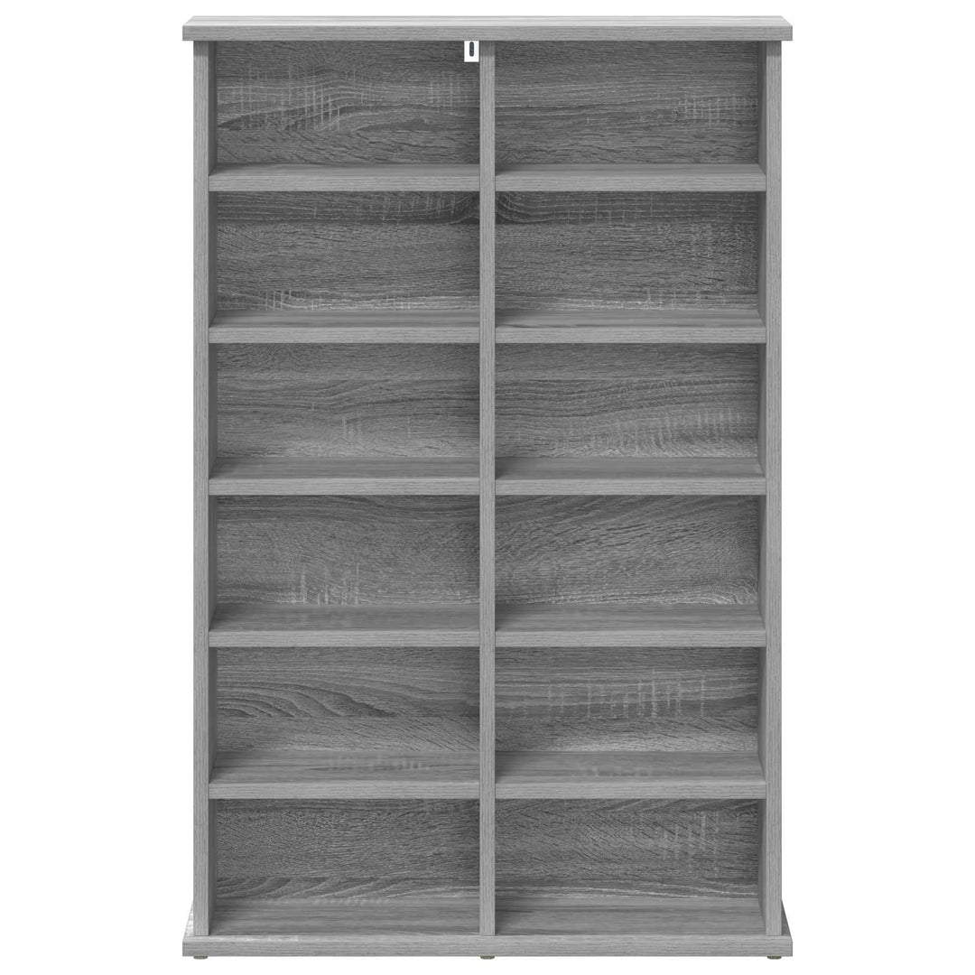 CD Skab Grå Sonoma 60 x 17 x 92 cm Konstrueret træ