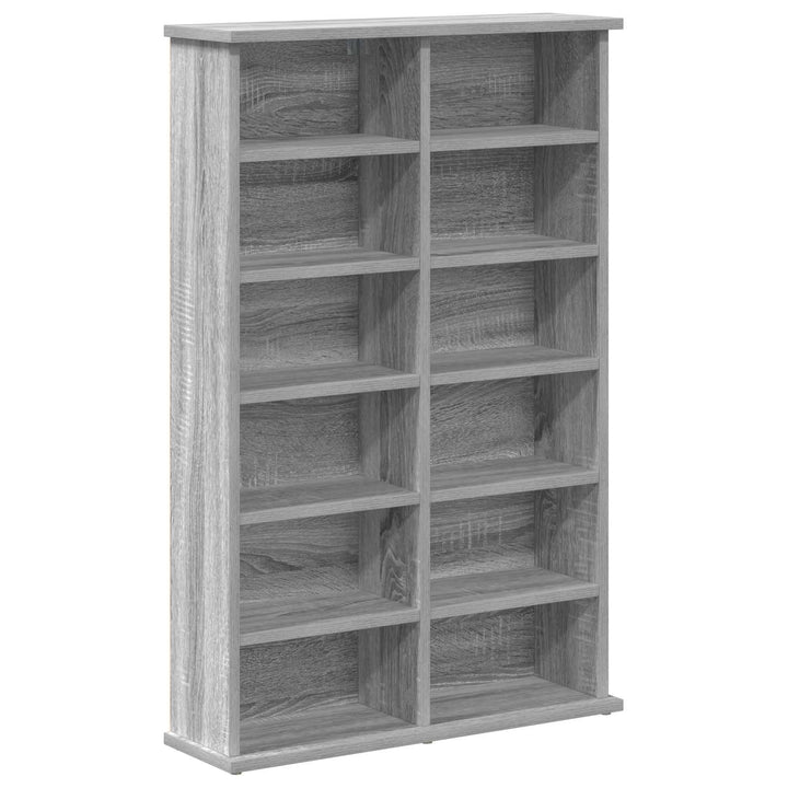 CD Skab 2 stk. Grå Sonoma 60 x 17 x 92 cm Konstrueret træ