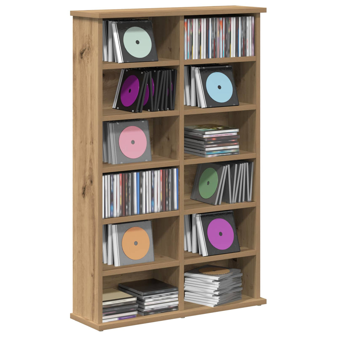 CD Skab Artisan-eg 60 x 17 x 92 cm Konstrueret træ