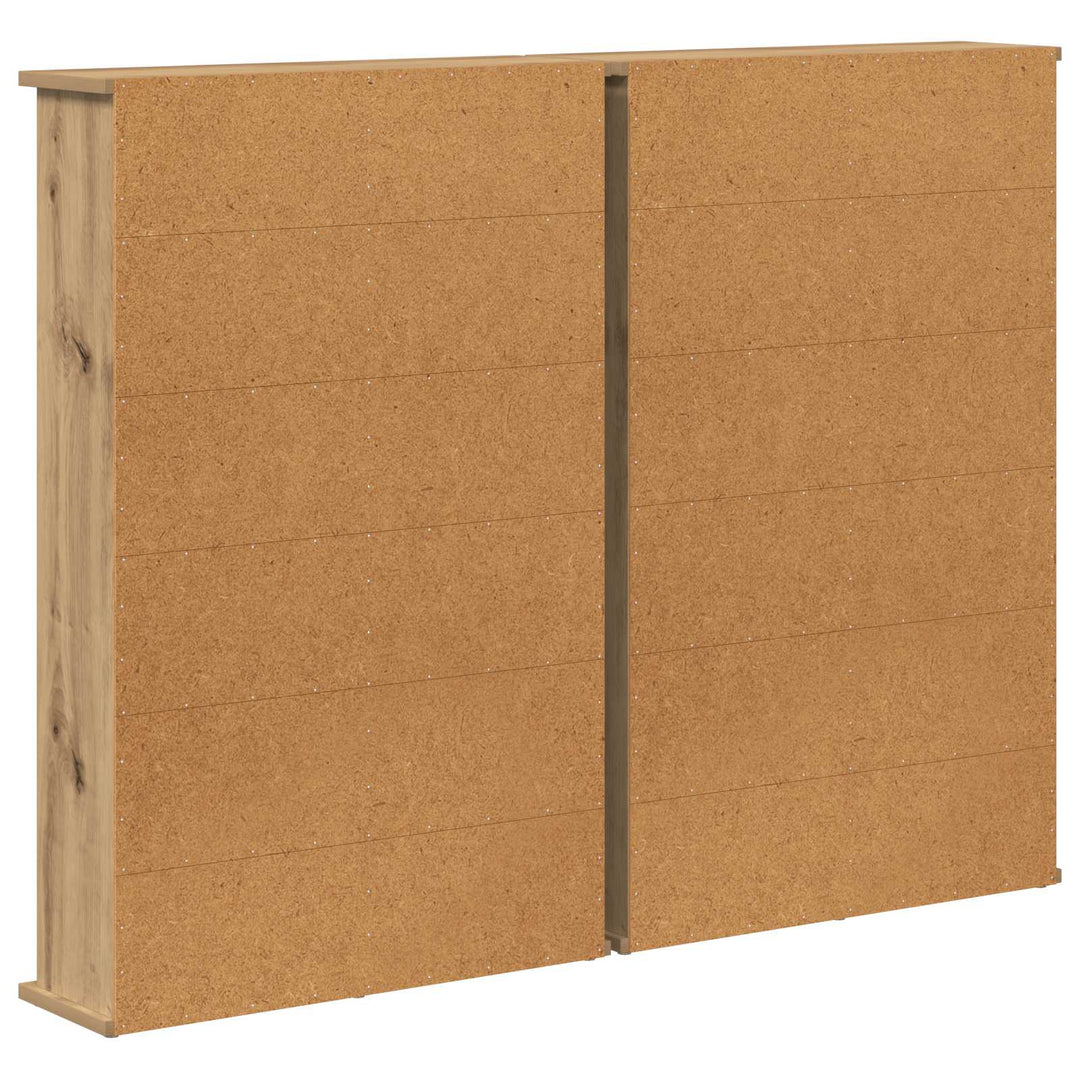 CD Skab 2 stk. Artisan-eg 60 x 17 x 92 cm Konstrueret træ