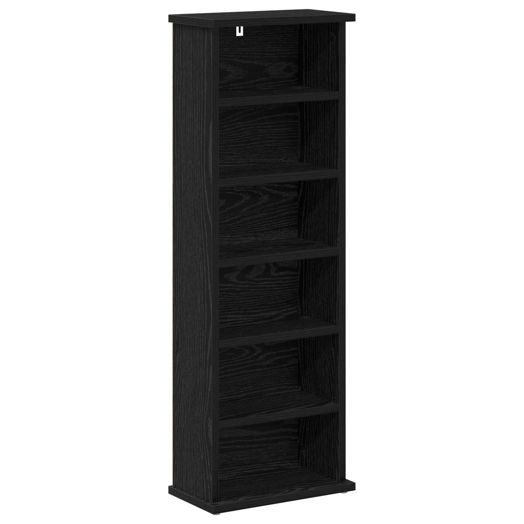 CD Skab 2 stk. Sort eg 60 x 17 x 92 cm Konstrueret træ