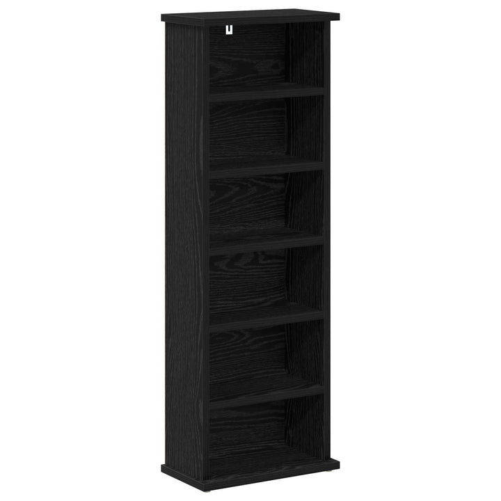 CD Skab 2 stk. Sort eg 60 x 17 x 92 cm Konstrueret træ