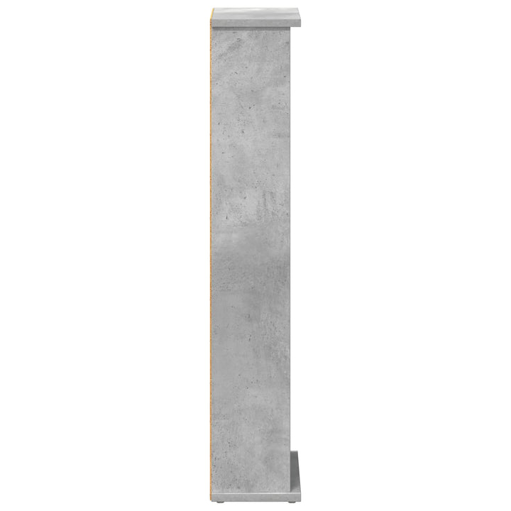 CD Skab Betongrå 60 x 17 x 92 cm Konstrueret træ