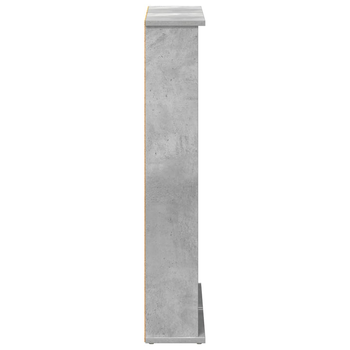 CD Skab 2 stk. Betongrå 60 x 17 x 92 cm Konstrueret træ
