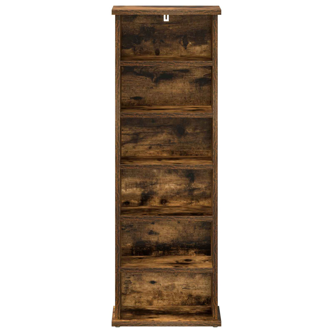 CD Skab Røget eg 60 x 17 x 92 cm Konstrueret træ