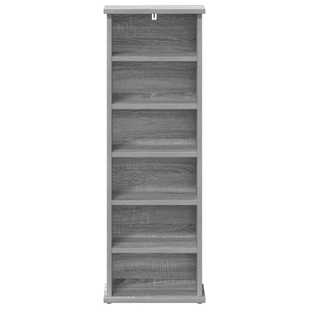 CD Skab Grå Sonoma 60 x 17 x 92 cm Konstrueret træ
