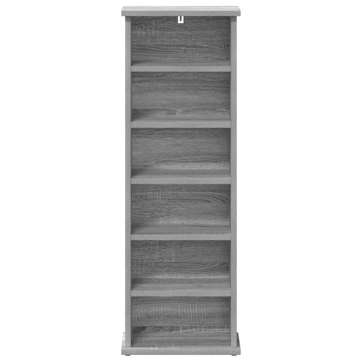 CD Skab Grå Sonoma 60 x 17 x 92 cm Konstrueret træ