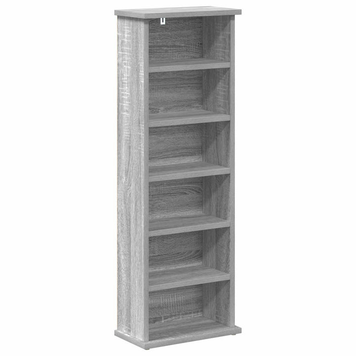 CD Skab 2 stk. Grå Sonoma 60 x 17 x 92 cm Konstrueret træ