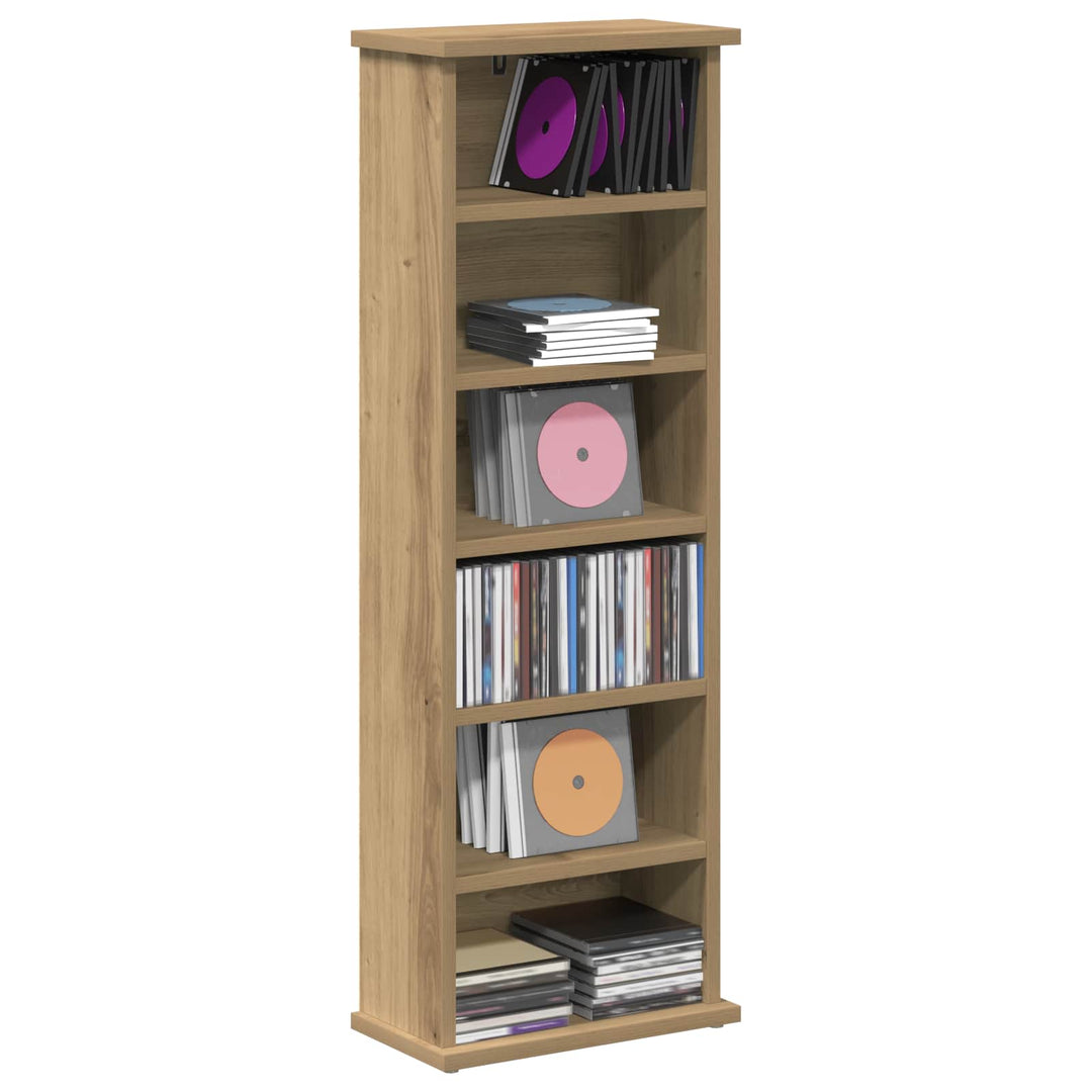CD Skab Artisan-eg 60 x 17 x 92 cm Konstrueret træ