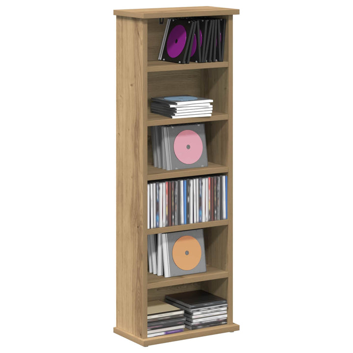 CD Skab Artisan-eg 60 x 17 x 92 cm Konstrueret træ