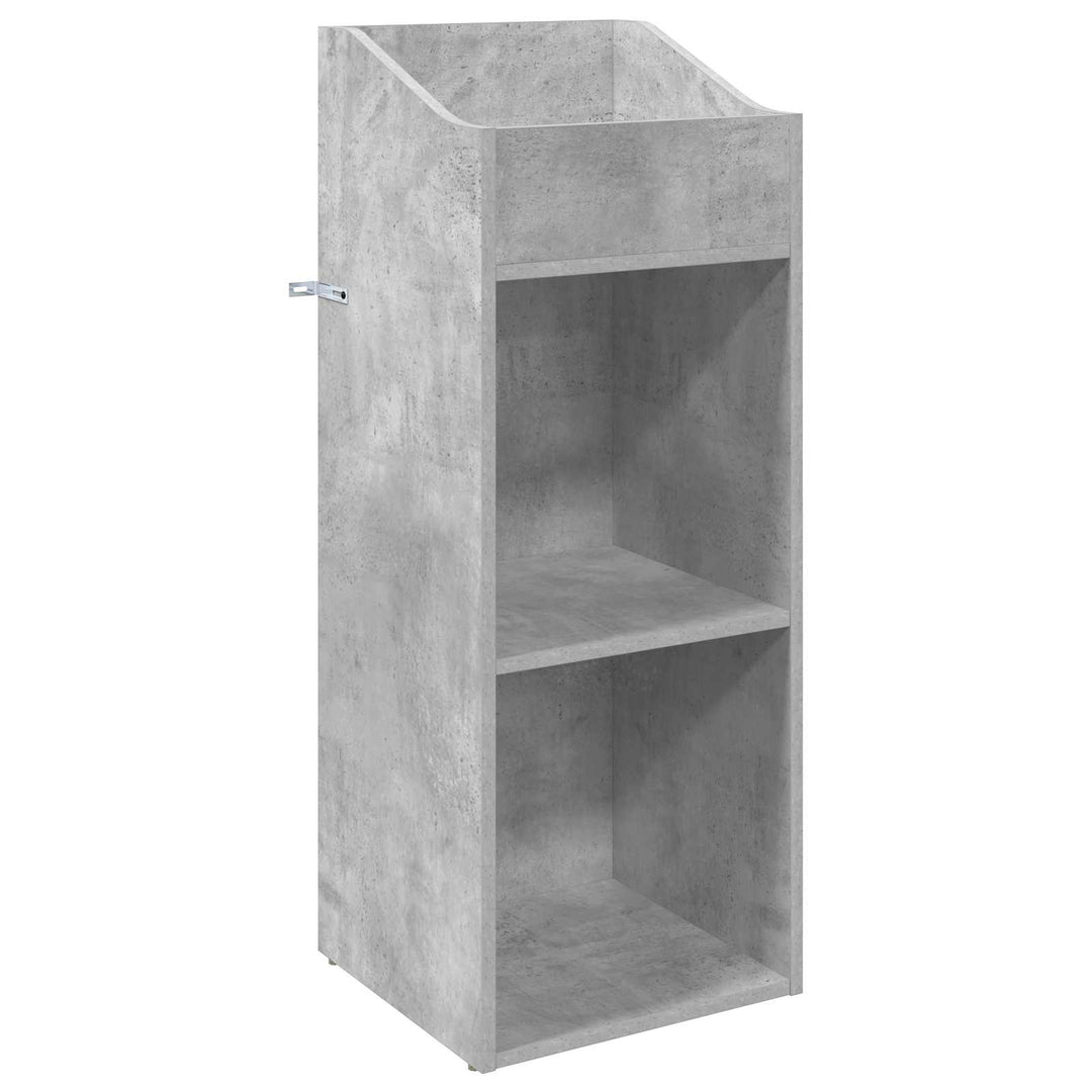 Pladeskab Betongrå 36 x 36 x 95,5 cm Konstrueret træ