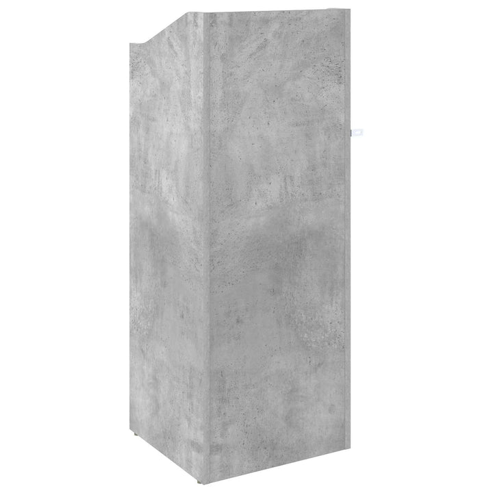 Pladeskab Betongrå 36 x 36 x 95,5 cm Konstrueret træ