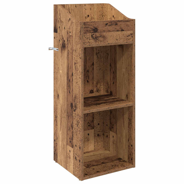 Pladeskab Gammelt træ 36 x 36 x 95,5 cm Konstrueret træ