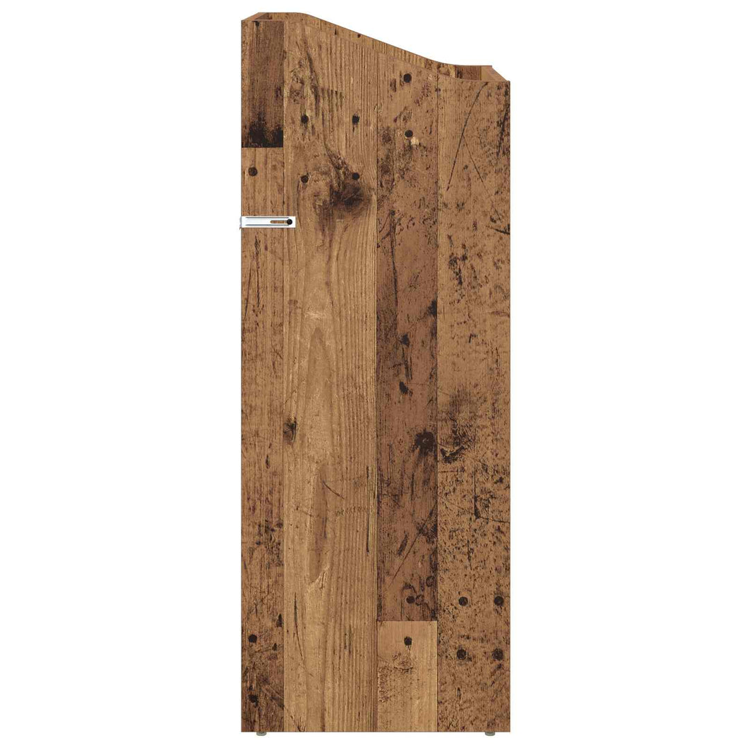 Pladeskab Gammelt træ 36 x 36 x 95,5 cm Konstrueret træ