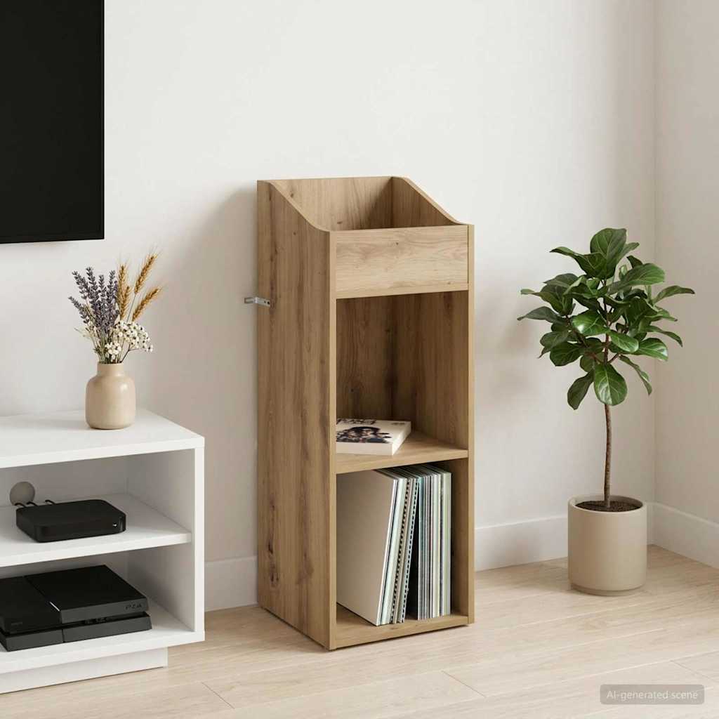 Pladeskab Artisan-eg 36 x 36 x 95,5 cm Konstrueret træ