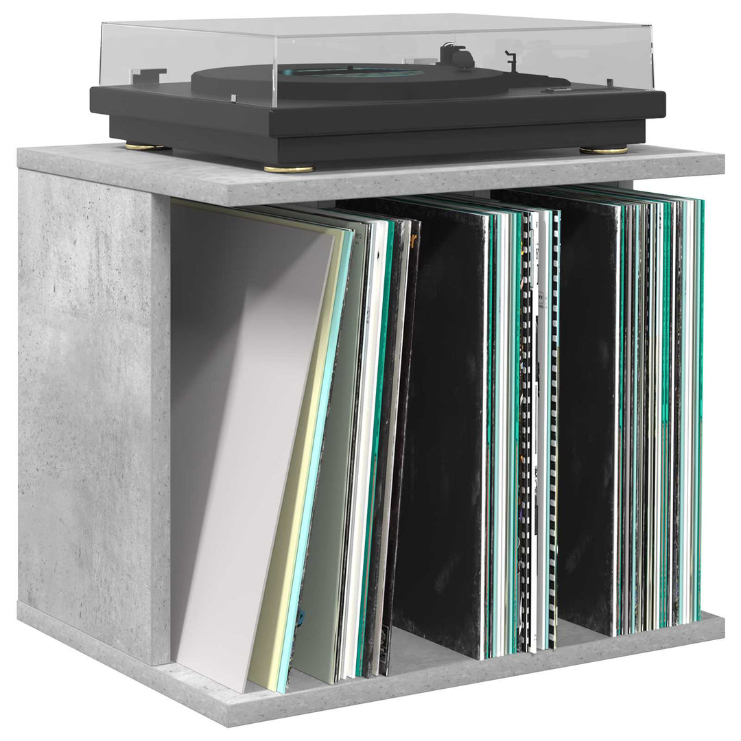 Opbevaring af vinylplader Betongrå 42 x 33 x 36 cm