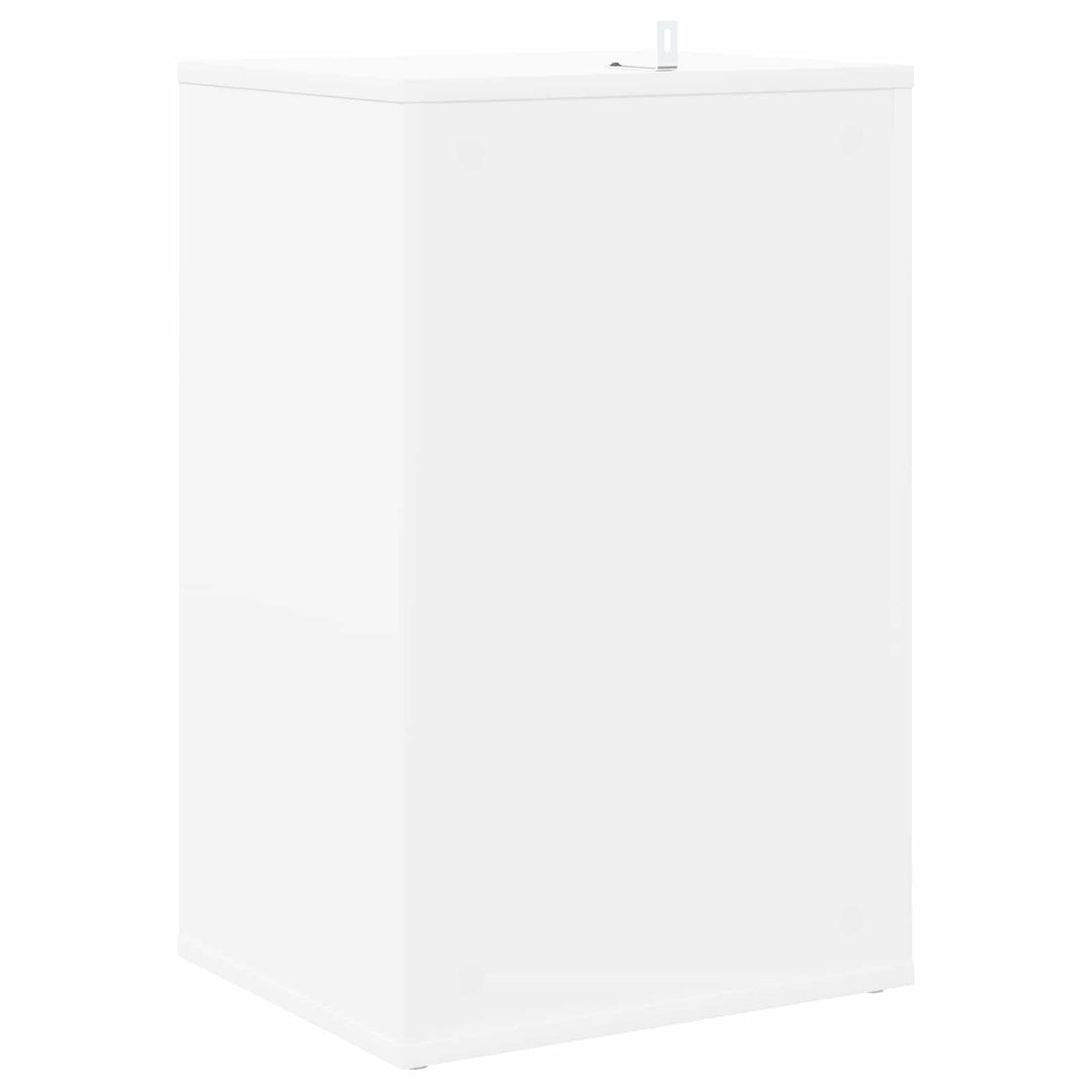 Pladeskab Hvid 38 x 33 x 61 cm Konstrueret træ