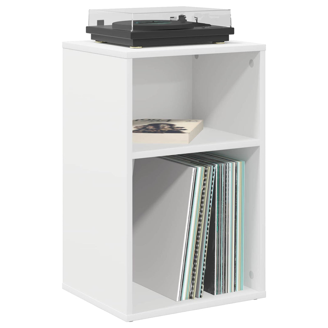 Pladeskab Hvid 38 x 33 x 61 cm Konstrueret træ