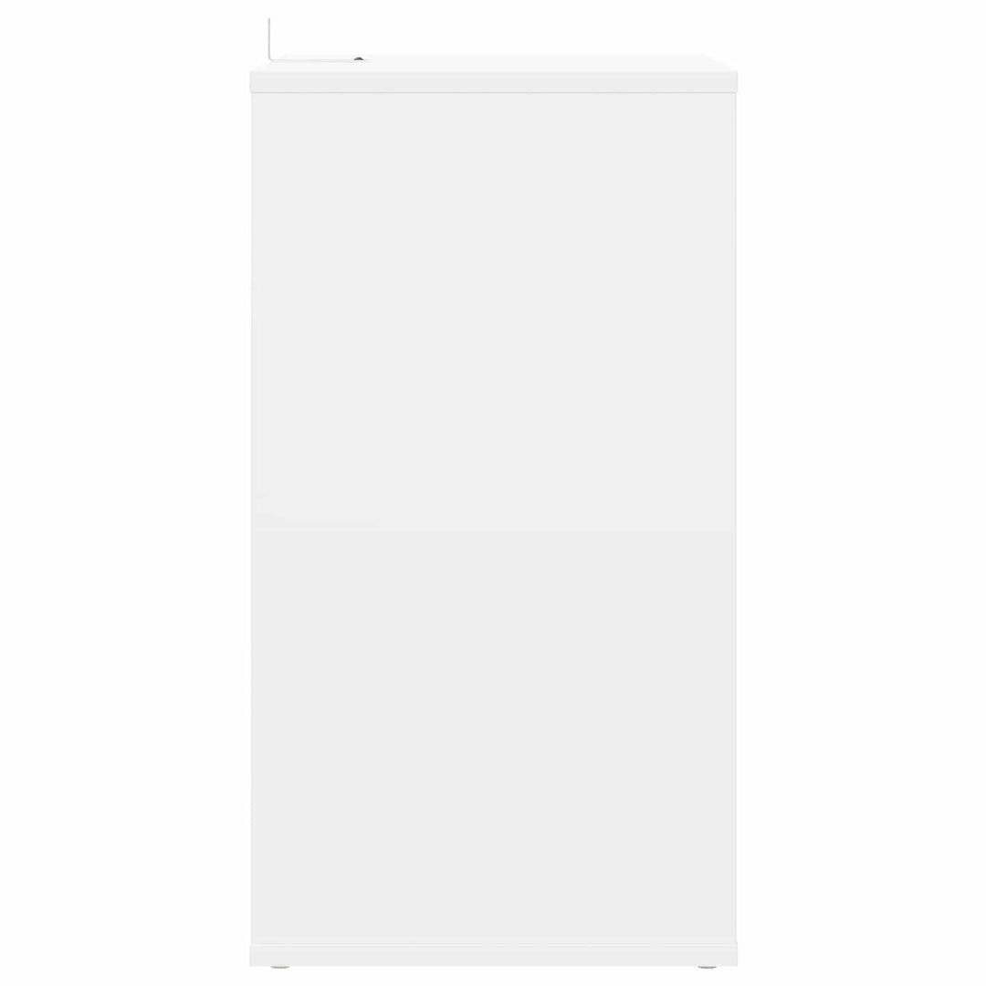 Pladeskab Hvid 38 x 33 x 61 cm Konstrueret træ