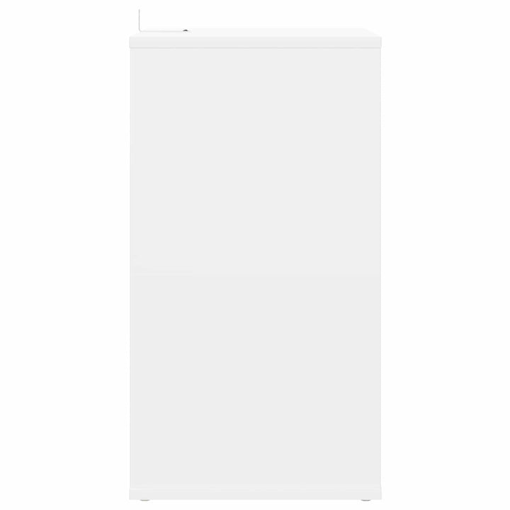 Pladeskab Hvid 38 x 33 x 61 cm Konstrueret træ