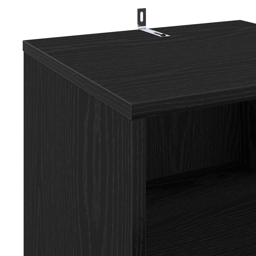 Pladeskab Sort eg 38 x 33 x 61 cm Konstrueret træ