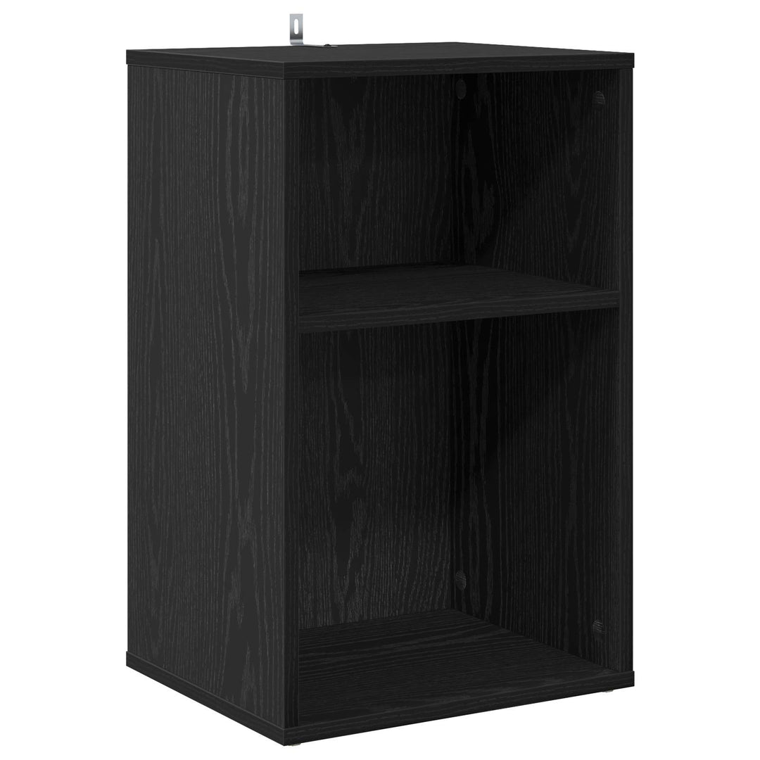 Pladeskab Sort eg 38 x 33 x 61 cm Konstrueret træ