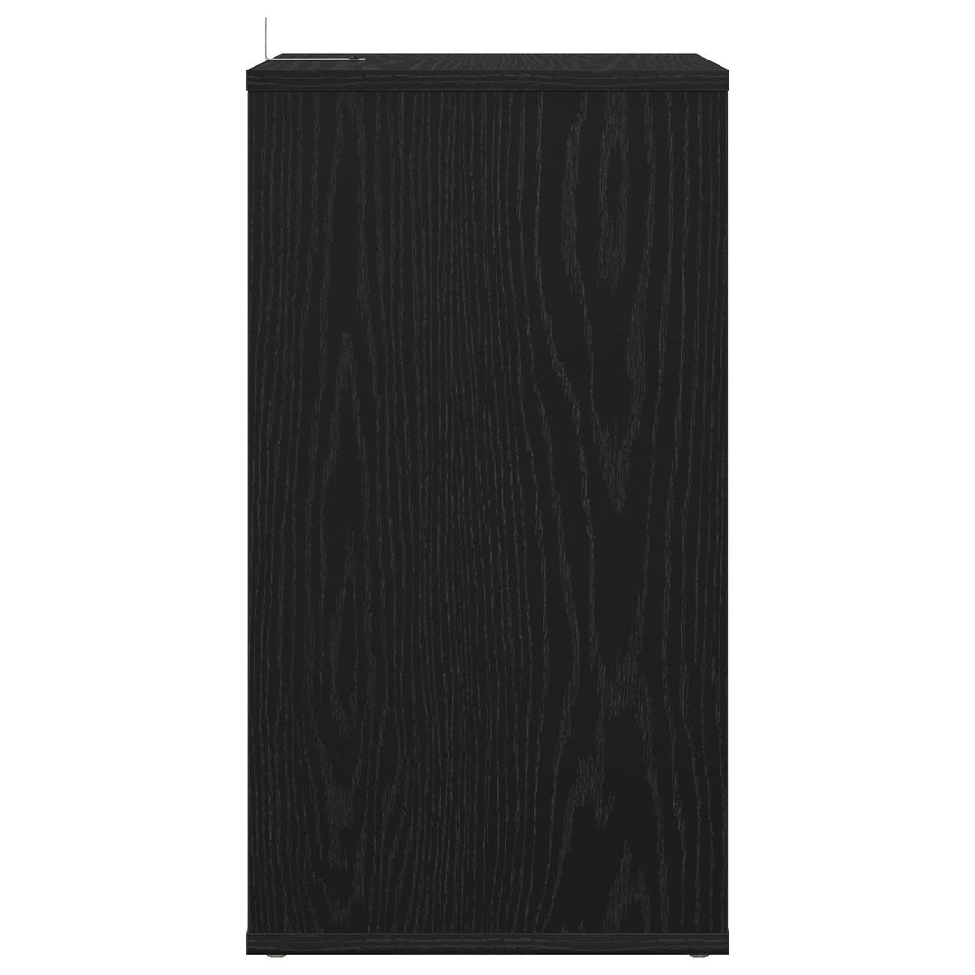 Pladeskab Sort eg 38 x 33 x 61 cm Konstrueret træ