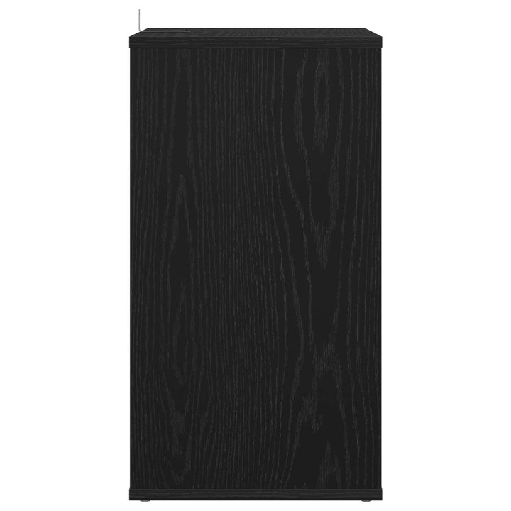 Pladeskab Sort eg 38 x 33 x 61 cm Konstrueret træ