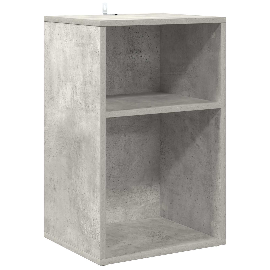 Pladeskab Betongrå 38 x 33 x 61 cm Konstrueret træ