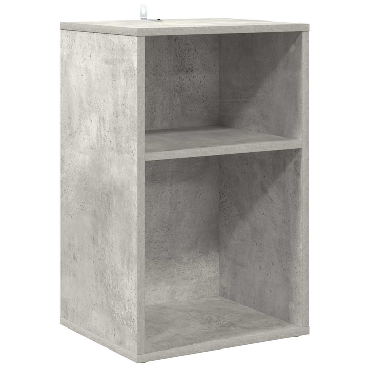 Pladeskab Betongrå 38 x 33 x 61 cm Konstrueret træ