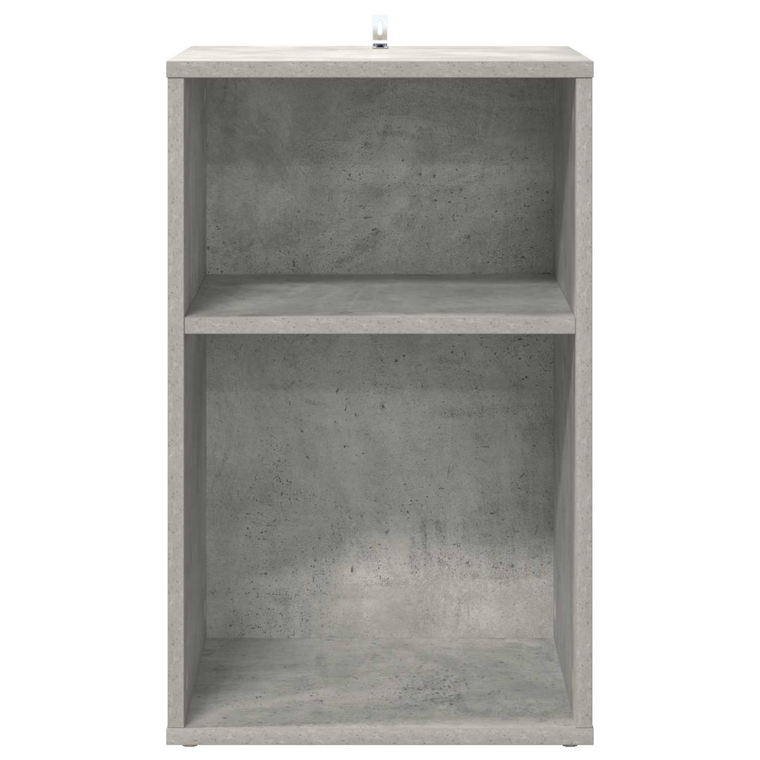 Pladeskab Betongrå 38 x 33 x 61 cm Konstrueret træ