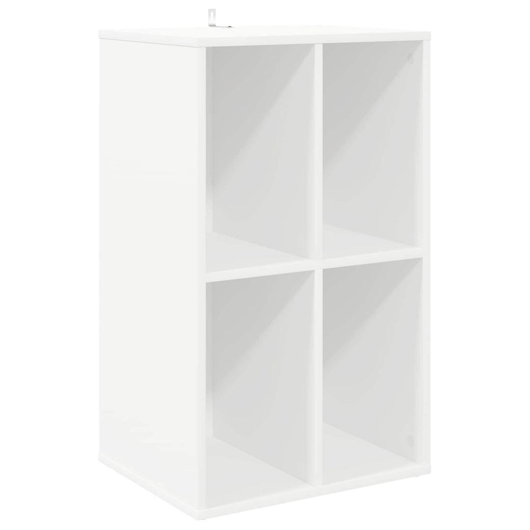 Pladeskab Hvid 44,5 x 36,5 x 74,5 cm Konstrueret træ