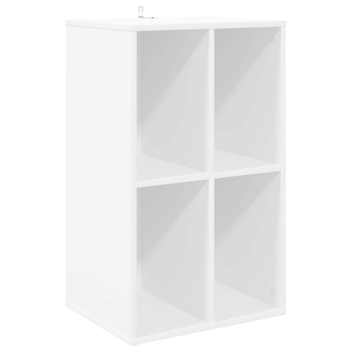 Pladeskab Hvid 44,5 x 36,5 x 74,5 cm Konstrueret træ