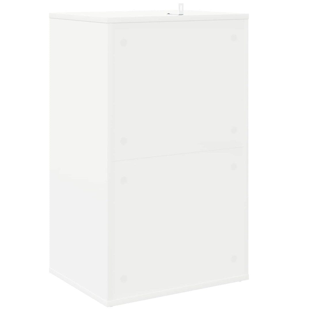 Pladeskab Hvid 44,5 x 36,5 x 74,5 cm Konstrueret træ
