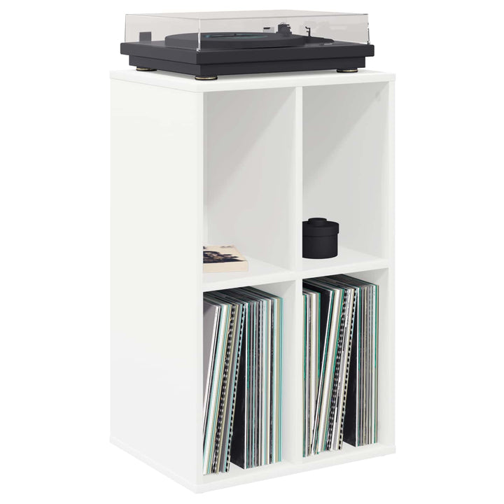 Pladeskab Hvid 44,5 x 36,5 x 74,5 cm Konstrueret træ