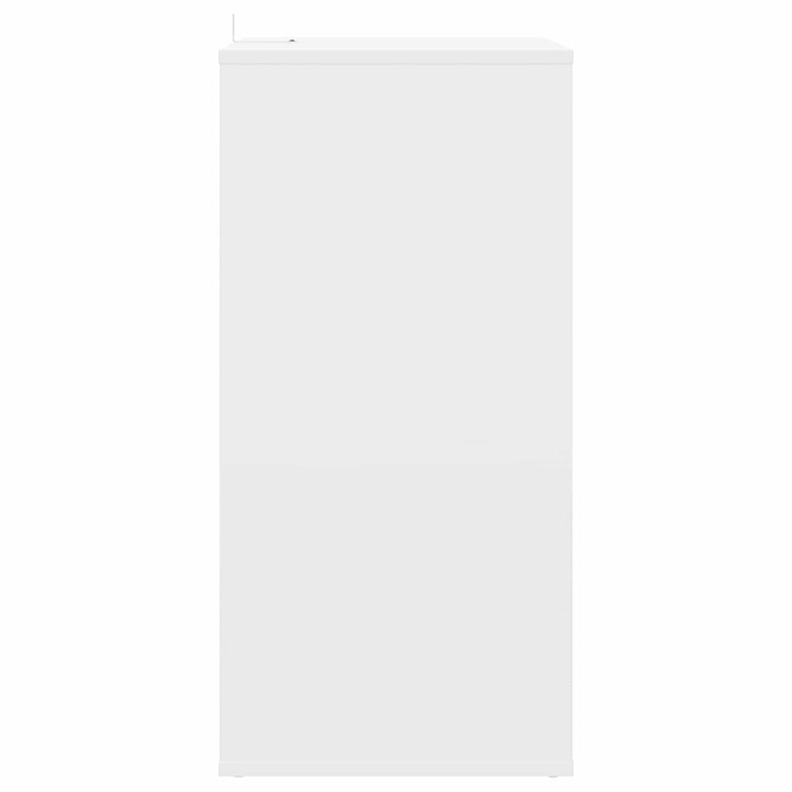 Pladeskab Hvid 44,5 x 36,5 x 74,5 cm Konstrueret træ
