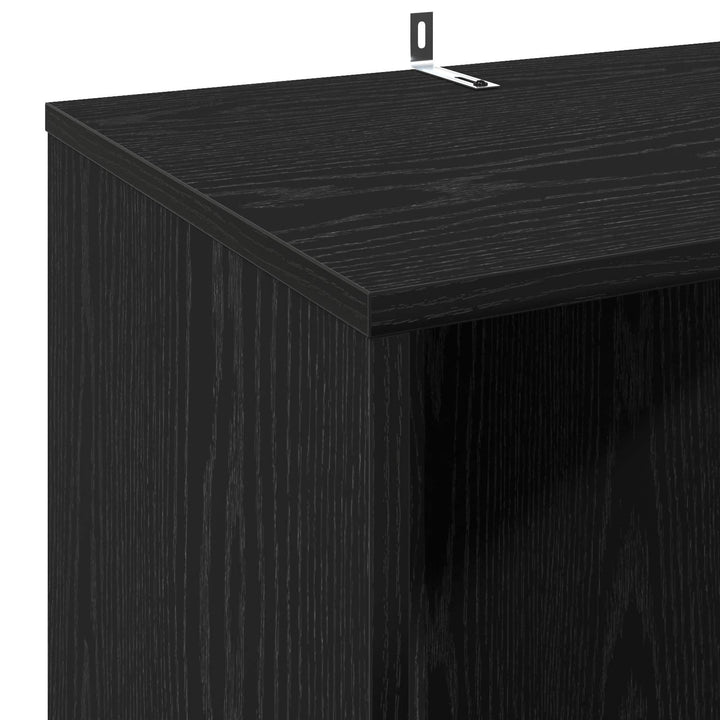 Pladeskab Sort eg 44,5 x 36,5 x 74,5 cm Konstrueret træ