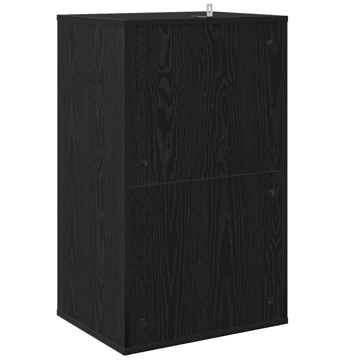 Pladeskab Sort eg 44,5 x 36,5 x 74,5 cm Konstrueret træ