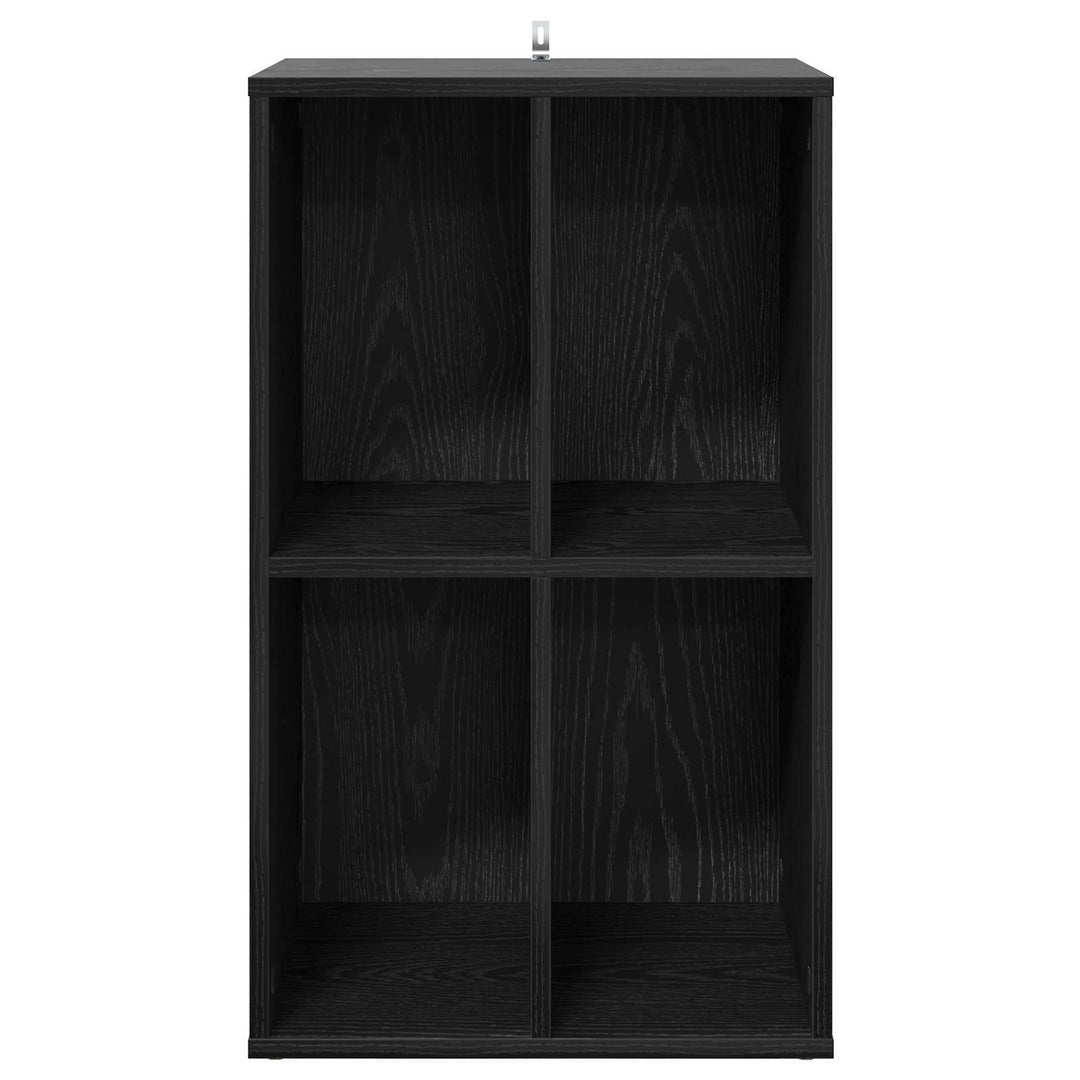 Pladeskab Sort eg 44,5 x 36,5 x 74,5 cm Konstrueret træ