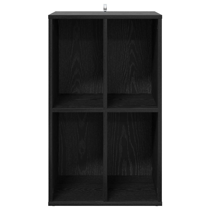 Pladeskab Sort eg 44,5 x 36,5 x 74,5 cm Konstrueret træ