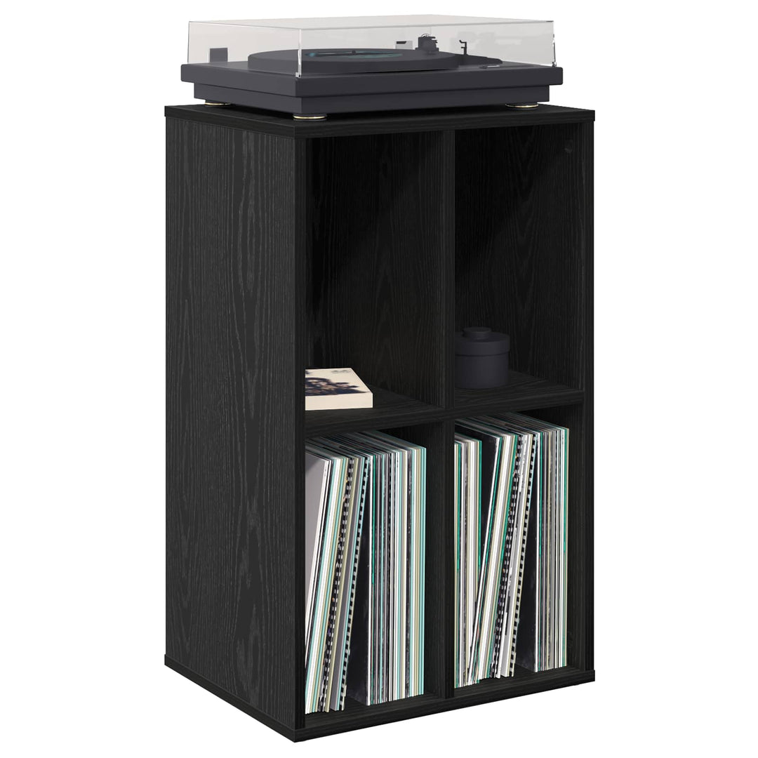Pladeskab Sort eg 44,5 x 36,5 x 74,5 cm Konstrueret træ