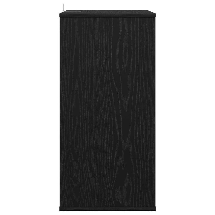 Pladeskab Sort eg 44,5 x 36,5 x 74,5 cm Konstrueret træ