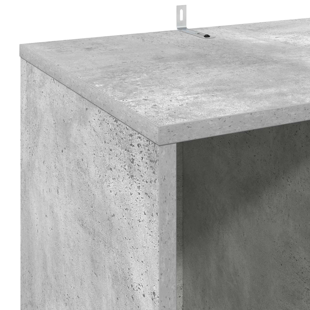 Pladeskab Betongrå 44,5 x 36,5 x 74,5 cm Konstrueret træ