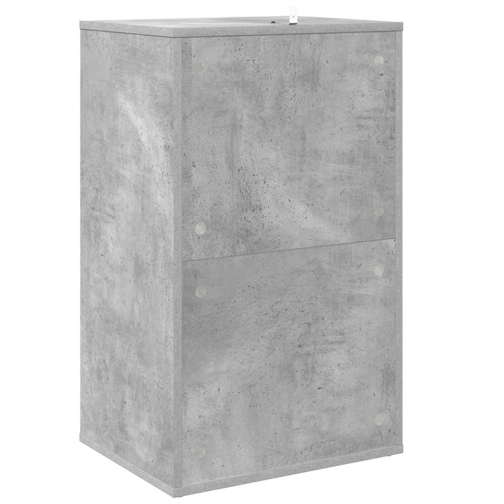 Pladeskab Betongrå 44,5 x 36,5 x 74,5 cm Konstrueret træ