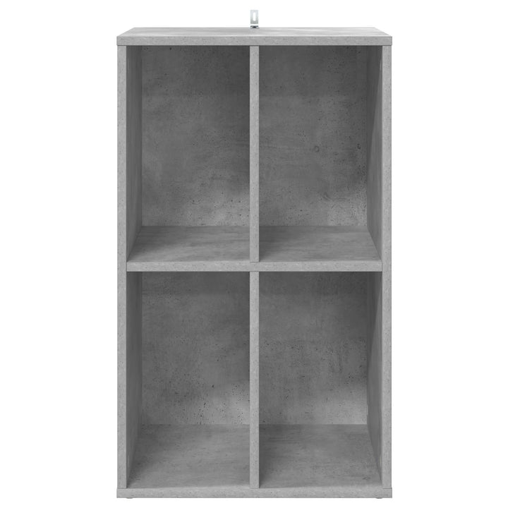 Pladeskab Betongrå 44,5 x 36,5 x 74,5 cm Konstrueret træ