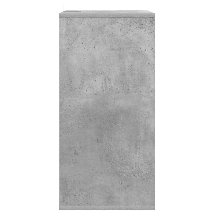 Pladeskab Betongrå 44,5 x 36,5 x 74,5 cm Konstrueret træ