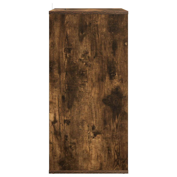 Pladeskab Røget eg 44,5 x 36,5 x 74,5 cm Konstrueret træ
