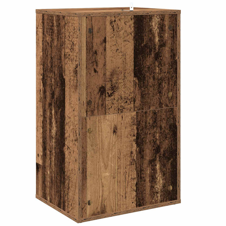 Pladeskab Egetræ 44,5 x 36,5 x 74,5 cm Konstrueret træ