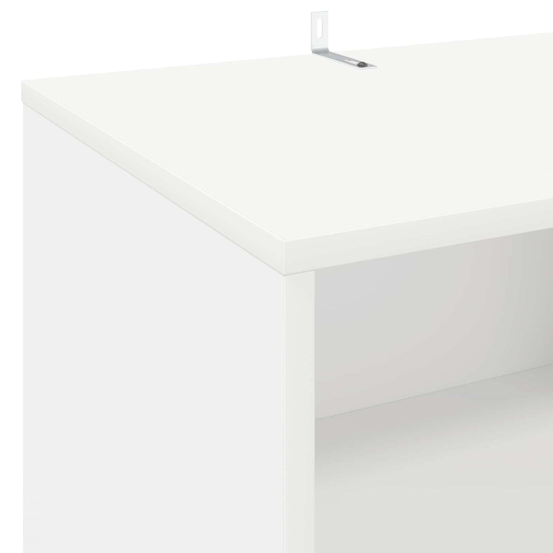 Pladespiller Stativ Hvid 47 x 39,5 x 74,5 cm Konstrueret træ